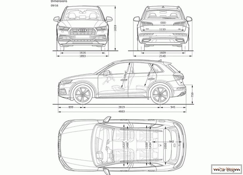Spécifications de l'Audi Q5