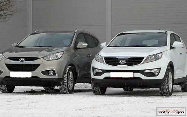 Dignes concurrents sur le marché mondial - croisement entre Hyundai ix35 et Kia Sportage