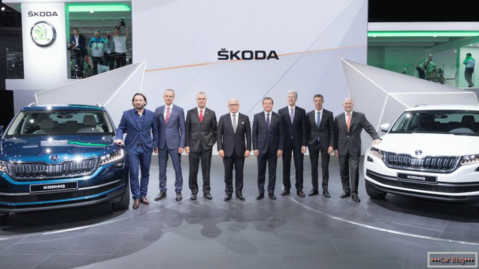 Les Tchèques au Mondial de l'Automobile ont présenté un crossover Skoda Kodiaq