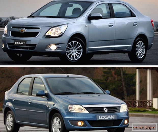 Comparer les voitures Renault Logan et Chevrolet Cobalt