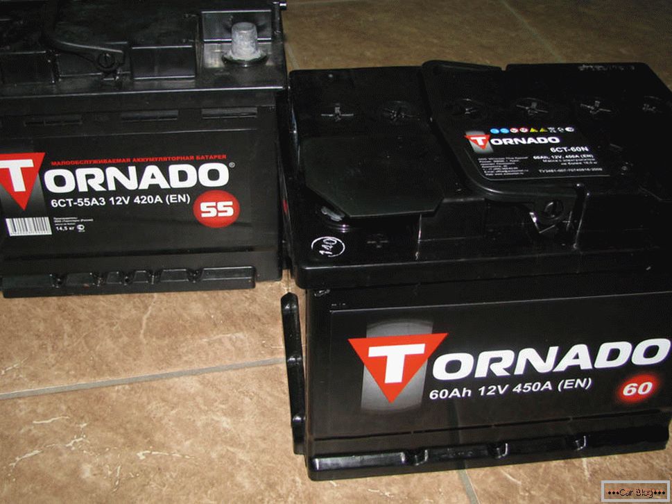 Type de batterie Tornado Lead