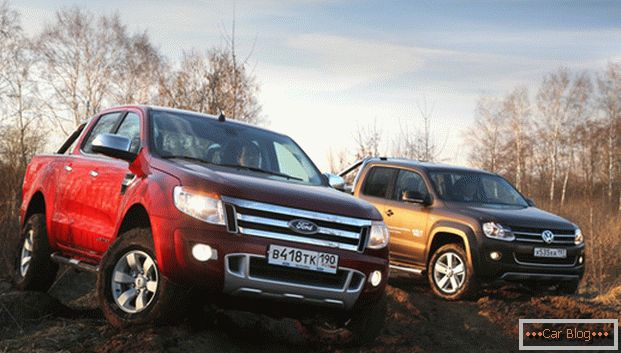 Comparez les camionneurs allemands et américains - Volkswagen Amarok et Ford Ranger