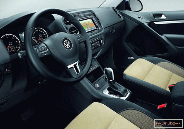 À l'intérieur de la Volkswagen Tiguan