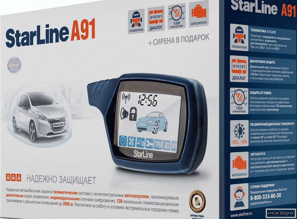 Alarme de voiture Starline A91