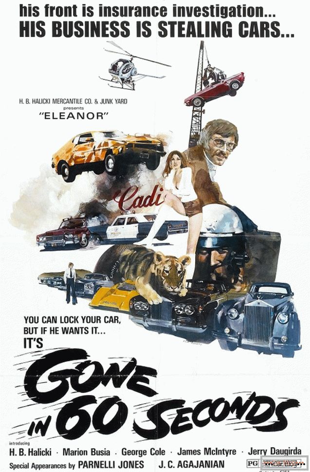 Affiche pour le film Gone in 60 seconds in 1974