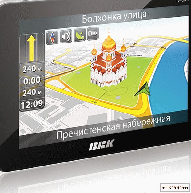 Navigateur GPS moderne