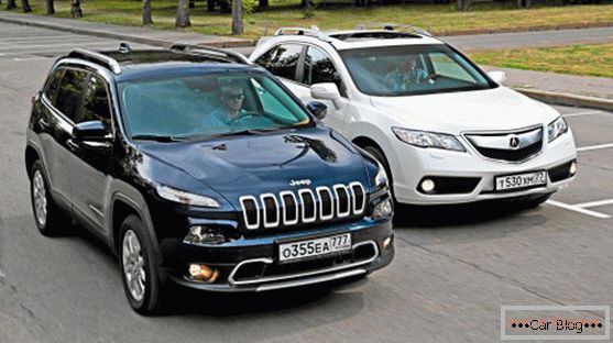 La comparaison Jeep Cherokee et Acura RDX