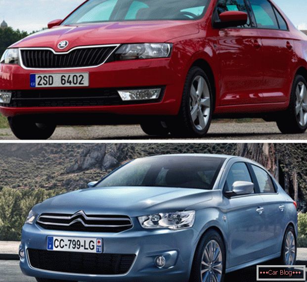 Comparaison des voitures Skoda Rapid et Citroen S-Elise