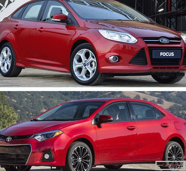 Ford Focus et Toyota Corolla - des voitures pour des personnes confiantes demain