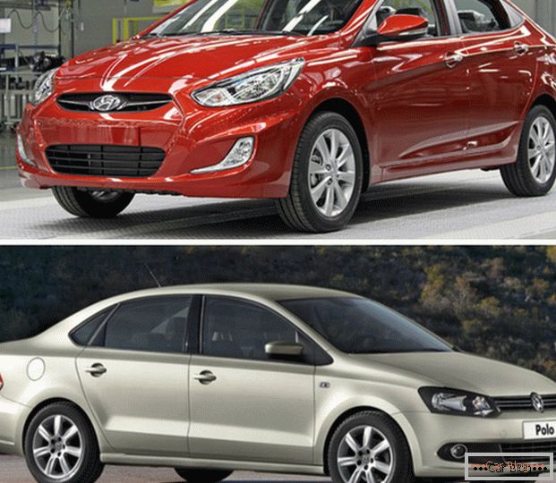 Comparaison des voitures Hyundai Solaris et Volkswagen Polo