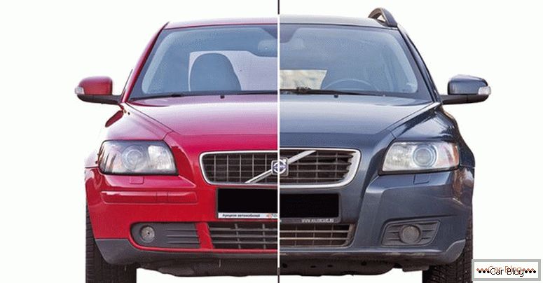 Volvo C40 avant et après le restylage
