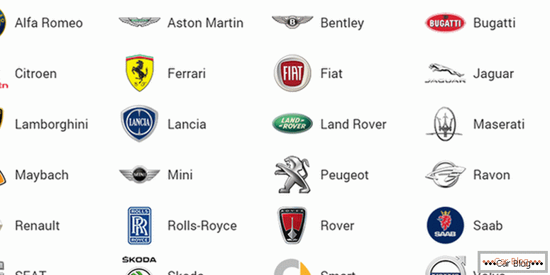 où trouver une liste de toutes les marques de voitures